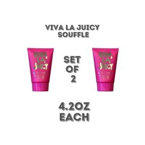 Viva La Juicy by Juicy Couture for Women Body Souffle Lotion 4.2oz * Set of 2